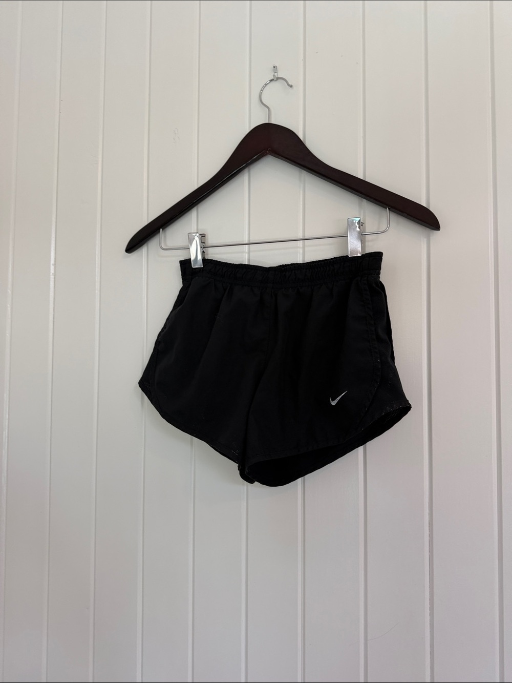 Nike Women’s Black Athletic Running Shorts with Swoosh